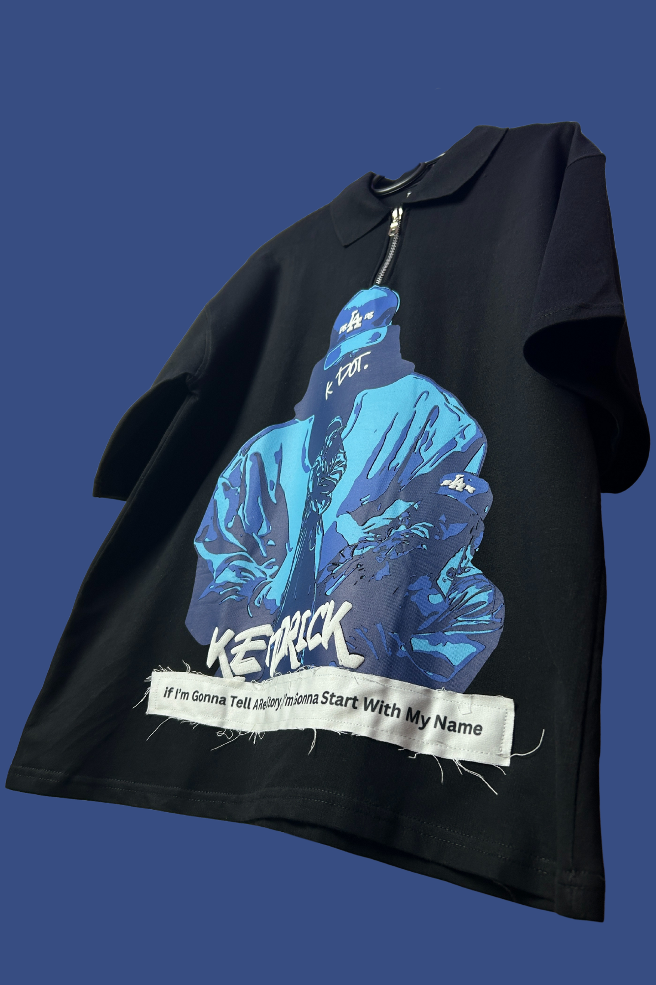 Kendrick Lamar "Not Like Us" Collar Oversized T-Shirt – Limited Edition