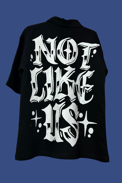 Kendrick Lamar "Not Like Us" Collar Oversized T-Shirt – Limited Edition