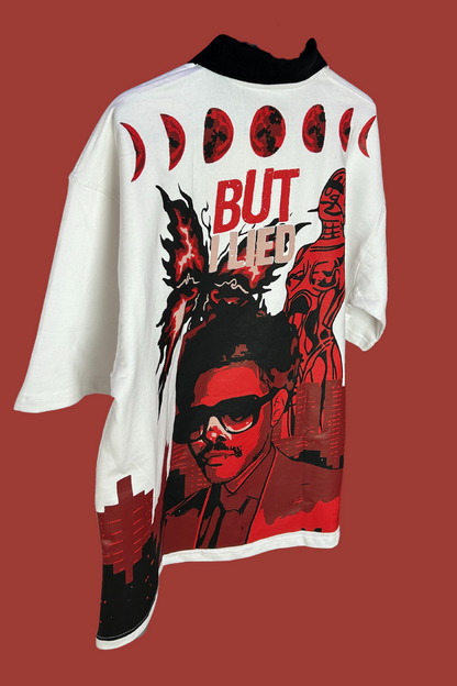 The Weeknd "After Hours" Oversized Collar T-Shirt – Iconic Streetwear Tribute