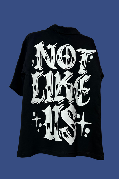 Kendrick Lamar "Not Like Us" Collar Oversized T-Shirt – Limited Edition