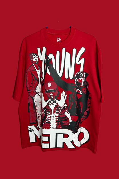 Young Metro Oversized T-Shirt – Trap Music & Hip-Hop Culture Tribute