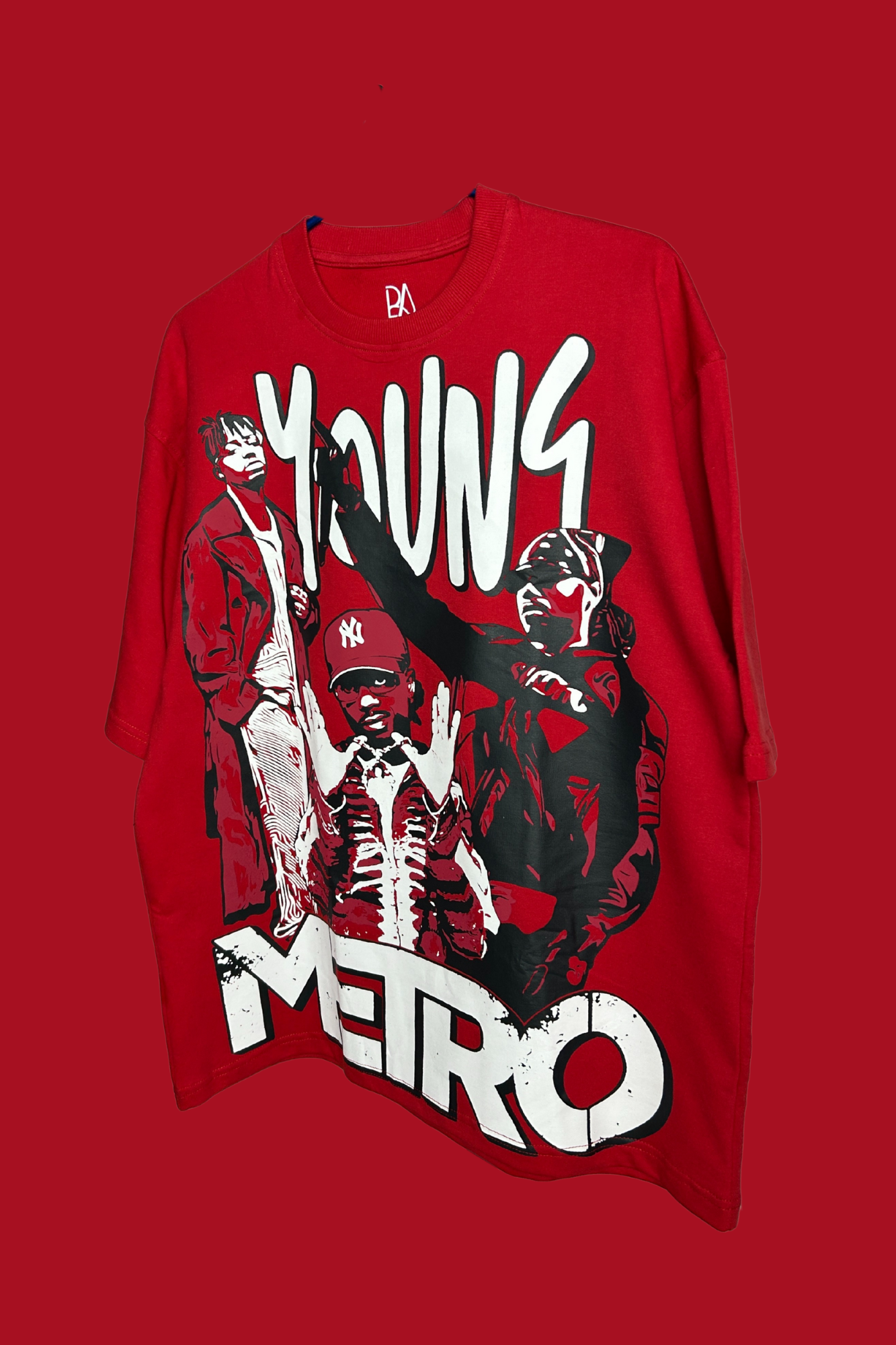 Young Metro Oversized T-Shirt – Trap Music & Hip-Hop Culture Tribute