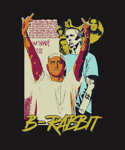 Slim Shady x B-Rabbit Oversized T-Shirt – Tribute to Eminem’s Legacy